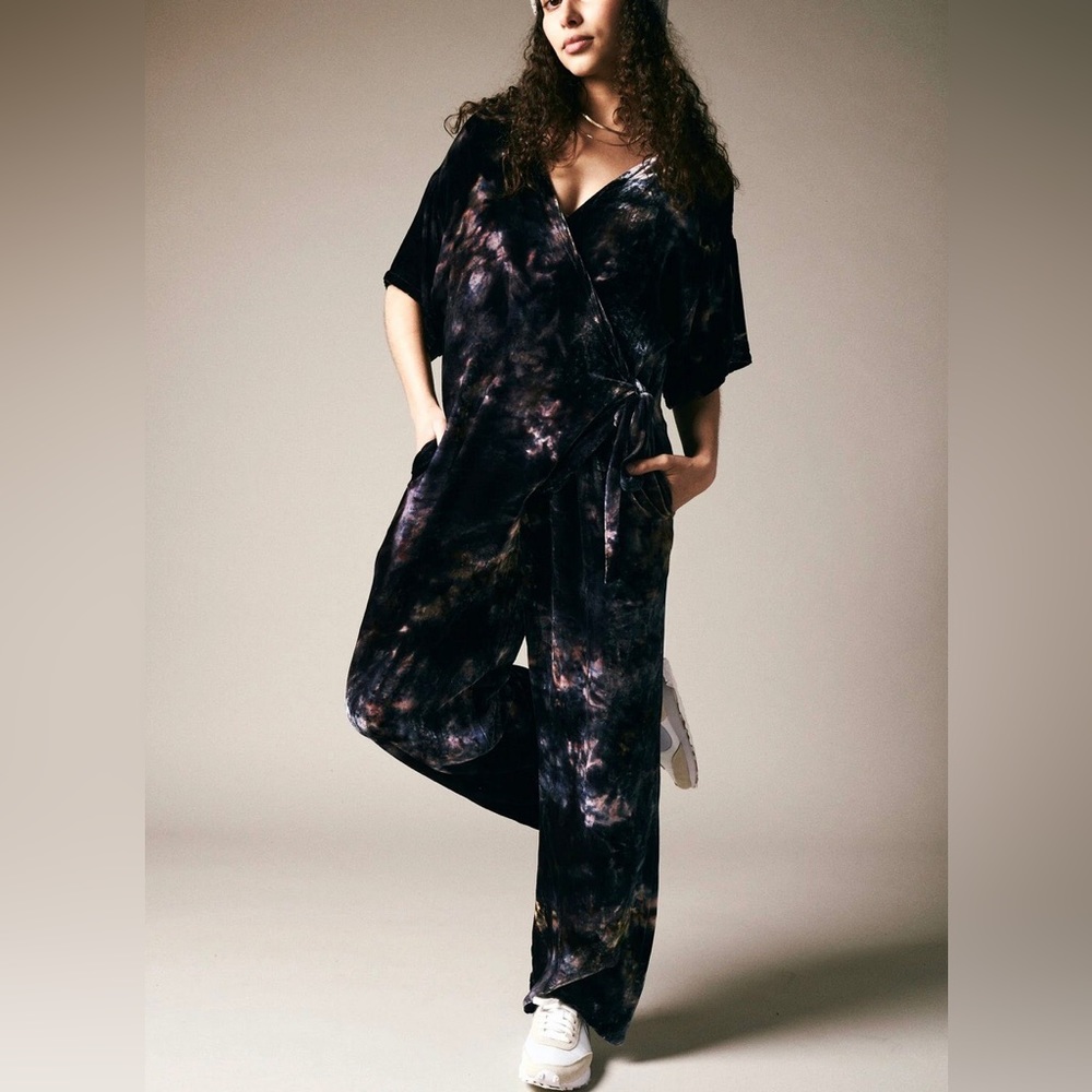 NWOT Riverside Tool & Dye  Simone Jumpsuit in Velvet